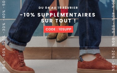 -10% supplémentaires sur toute la braderie