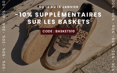 -10% supplémentaires sur les baskets
