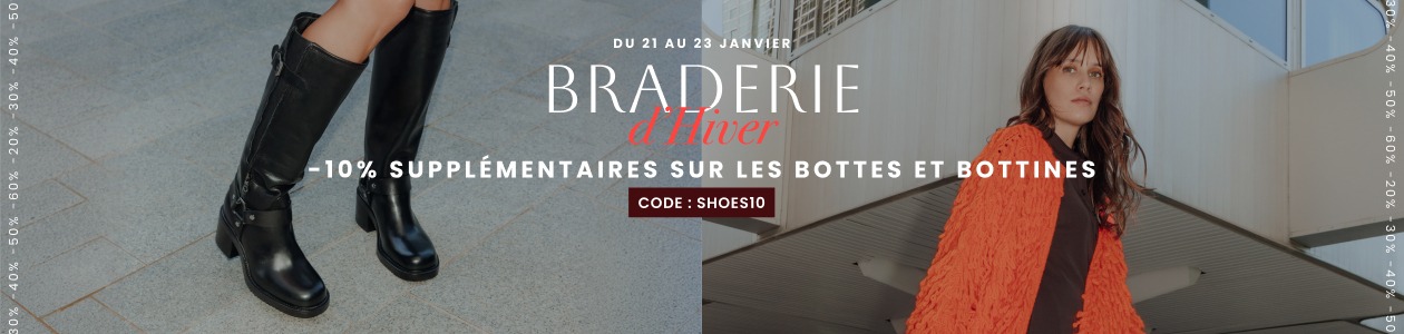 -10% supplémentaires sur les bottes et bottines