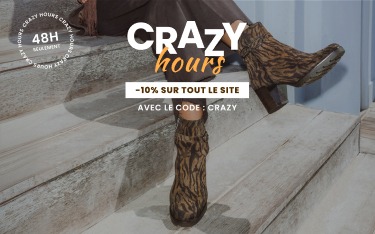 crazy hours : -10% sur tout le site avec le code CRAZY